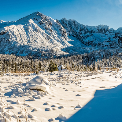 Rolgordijn voor het raam Bergen