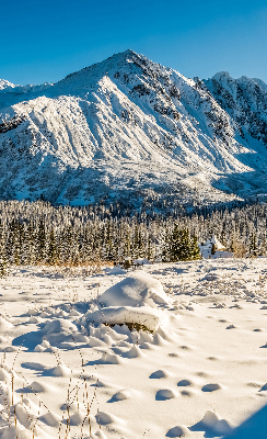 Rolgordijn voor het raam Bergen