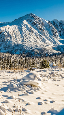 Rolgordijn voor het raam Bergen