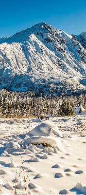Rolgordijn voor het raam Bergen