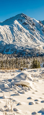 Rolgordijn voor het raam Bergen