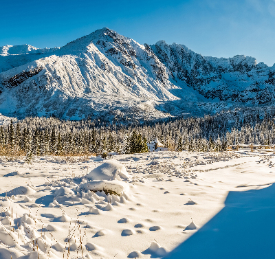 Rolgordijn voor het raam Bergen