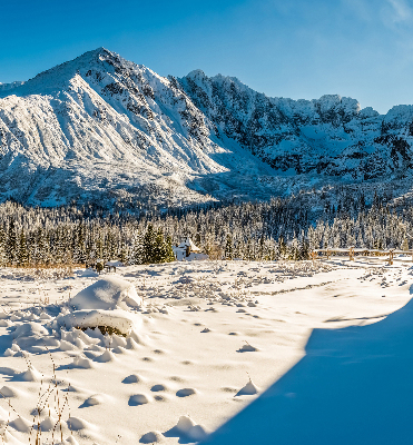 Rolgordijn voor het raam Bergen