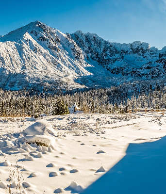 Rolgordijn voor het raam Bergen