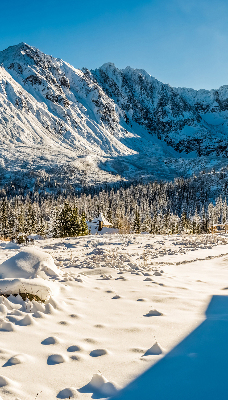 Rolgordijn voor het raam Bergen