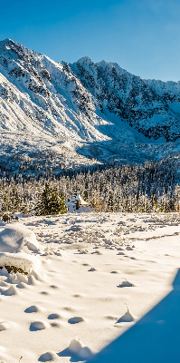 Rolgordijn voor het raam Bergen