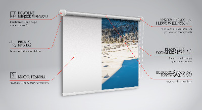 Rolgordijn voor het raam Bergen