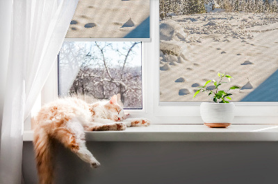 Rolgordijn voor het raam Bergen