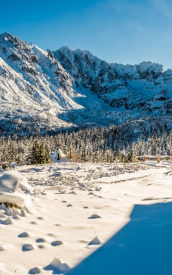 Rolgordijn voor het raam Bergen
