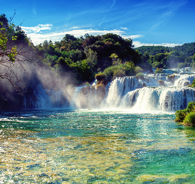 Rolgordijn verduisterend Waterval