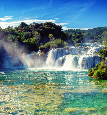 Rolgordijn verduisterend Waterval