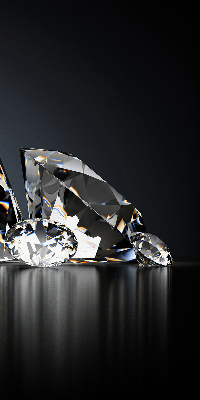 Rolgordijn voor het raam Diamanten