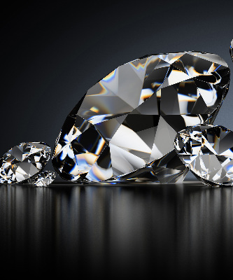 Rolgordijn voor het raam Diamanten