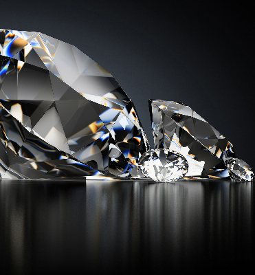 Rolgordijn voor het raam Diamanten