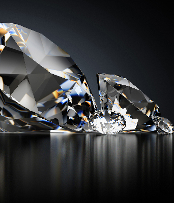 Rolgordijn voor het raam Diamanten