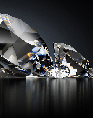 Rolgordijn voor het raam Diamanten