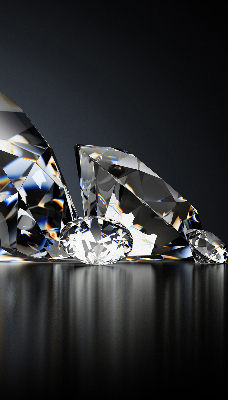 Rolgordijn voor het raam Diamanten