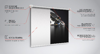 Rolgordijn voor het raam Diamanten