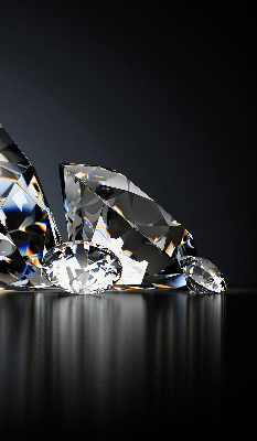 Rolgordijn voor het raam Diamanten