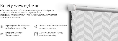 Rolgordijn voor het raam Grijze visgraat