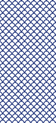 Rolgordijn verduisterend Blauwe schubben