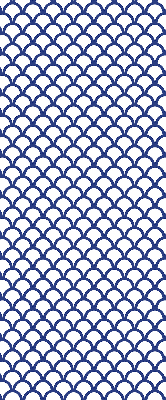 Rolgordijn verduisterend Blauwe schubben