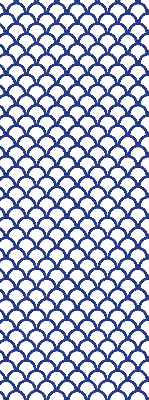 Rolgordijn verduisterend Blauwe schubben