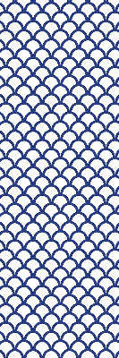 Rolgordijn verduisterend Blauwe schubben