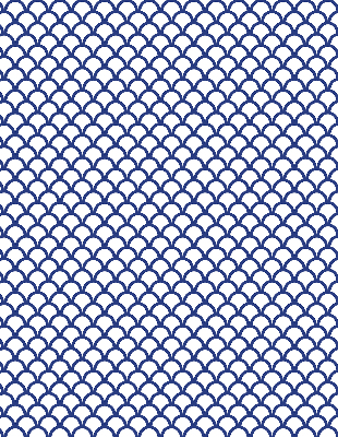 Rolgordijn verduisterend Blauwe schubben