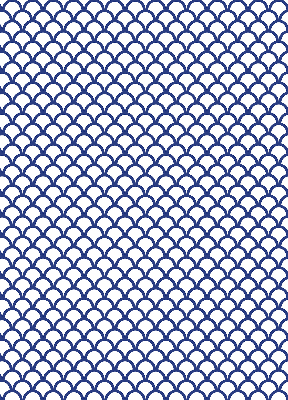 Rolgordijn verduisterend Blauwe schubben