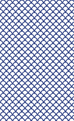 Rolgordijn verduisterend Blauwe schubben