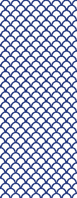 Rolgordijn verduisterend Blauwe schubben