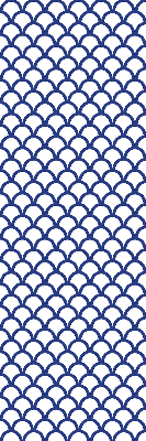 Rolgordijn verduisterend Blauwe schubben