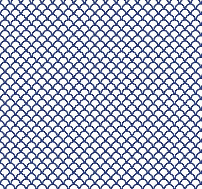 Rolgordijn verduisterend Blauwe schubben