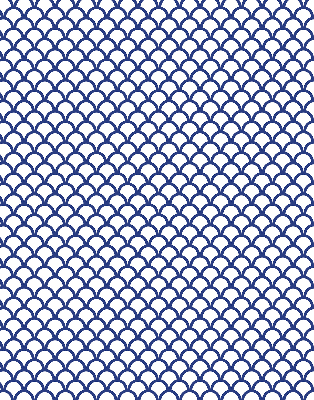 Rolgordijn verduisterend Blauwe schubben