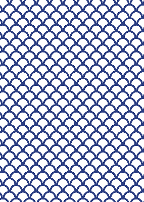 Rolgordijn verduisterend Blauwe schubben