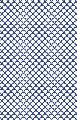 Rolgordijn verduisterend Blauwe schubben