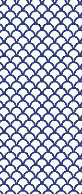 Rolgordijn verduisterend Blauwe schubben