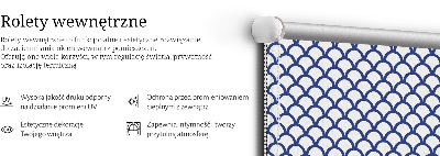 Rolgordijn verduisterend Blauwe schubben