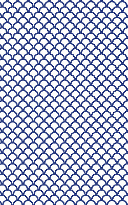 Rolgordijn verduisterend Blauwe schubben