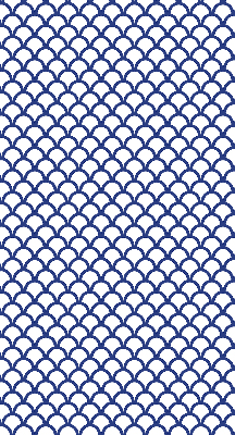 Rolgordijn verduisterend Blauwe schubben