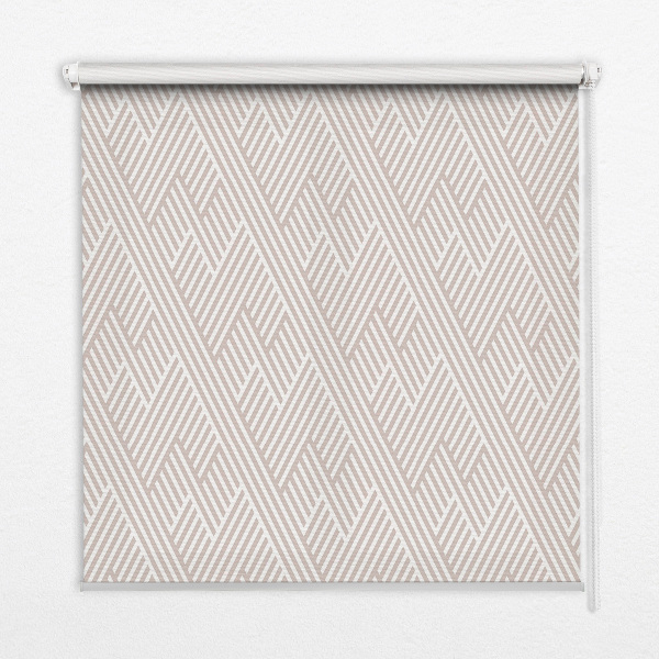 Rolgordijn verduisterend Beige strepen