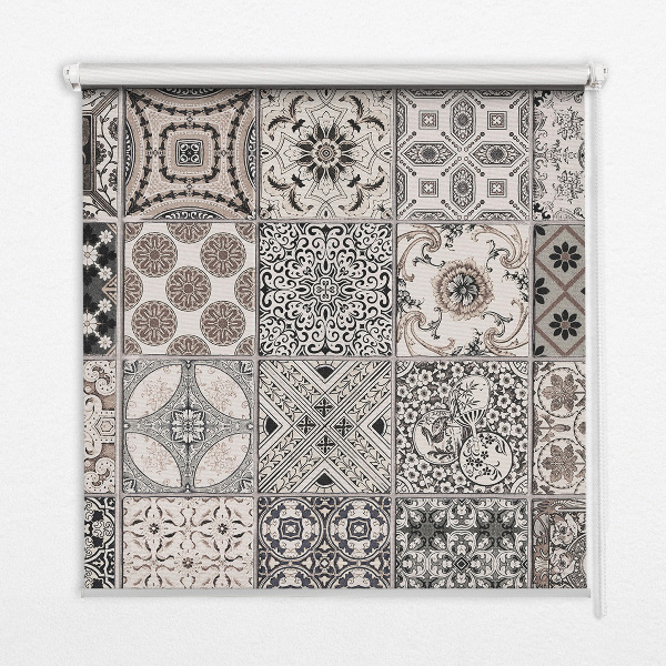 Rolgordijn voor het raam Portugese patronen