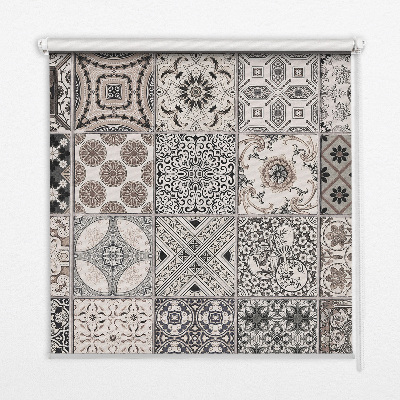 Rolgordijn voor het raam Portugese patronen