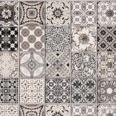 Rolgordijn voor het raam Portugese patronen