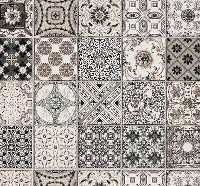 Rolgordijn voor het raam Portugese patronen