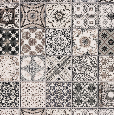 Rolgordijn voor het raam Portugese patronen