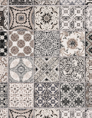 Rolgordijn voor het raam Portugese patronen