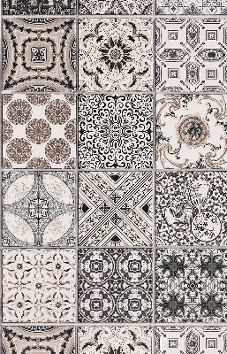 Rolgordijn voor het raam Portugese patronen