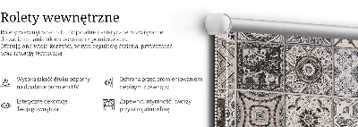 Rolgordijn voor het raam Portugese patronen